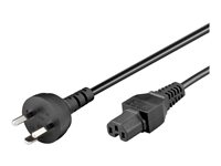 MicroConnect - strömkabel - DK EDB till IEC 60320 C15 - 1.8 m PE130418