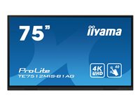 iiyama ProLite TE7512MIS-B1AG 75" Klass (74.5" visbar) LED-bakgrundsbelyst LCD-skärm - 4K - för interaktiv skyltning/interaktiv kommunikation TE7512MIS-B1AG