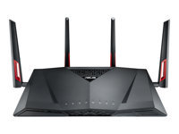 ASUS RT-AC88U - trådlös router - Wi-Fi 5 - skrivbordsmodell 90IG01Z0-BU2000