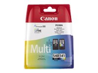 Canon PG-540 / CL-541 Multipack - 2-pack - svart, färg (cyan, magenta, gul) - original - bläckpatron 5225B006AA