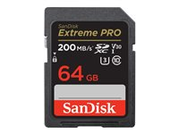 SanDisk Extreme Pro - flash-minneskort - 64 GB - SDXC UHS-I SDSDXXU-064G-GN4IN