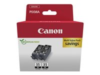 Canon PGI-35BK Twin Pack - 2-pack - svart - original - bläcktank 1509B029