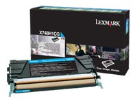Lexmark - Lång livslängd - cyan - original - tonerkassett LCCP, LRP - för Lexmark X748de, X748de LDS, X748de Statoil, X748dte X748H1CG
