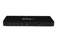 StarTech.com 4K HDMI-video-splitter med 4 portar – 1x4 HDMI-splitter med hölje i solitt aluminium – 4K @ 30 Hz - video-/ljudomkopplare - 4 portar ST124HD4K