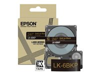 Epson LabelWorks LK-6BKP - bandpatron - metallisk - 1 kassett(er) - Rulle (2,4 cm x 9 m) C53S672096