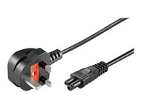 MicroConnect - strömkabel - Typ G till IEC 60320 C5 - 1 m PE090810