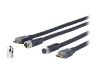 VivoLink Pro Cross Wall - HDMI-kabel med Ethernet - 10 m PROHDMICW10