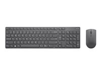 Lenovo Professional Ultraslim Combo - sats med tangentbord och mus - nordisk - järngrå 4X30T25803