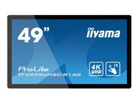 iiyama ProLite TF4939UHSC-B1AG 49" LED-bakgrundsbelyst LCD-skärm - 4K - för interaktiv skyltning/interaktiv kommunikation TF4939UHSC-B1AG