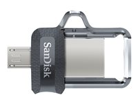SanDisk Ultra Dual M3.0 - USB flash-enhet - 16 GB SDDD3-016G-G46