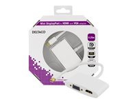 DELTACO videokort - DisplayPort / HDMI / VGA DP-HDMIVGA1-K