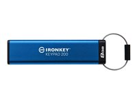 Kingston IronKey Keypad 200 - USB flash-enhet - 8 GB IKKP200/8GB