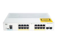 Cisco Catalyst 1000-16P-E-2G-L - switch - 16 portar - Administrerad - rackmonterbar C1000-16P-E-2G-L