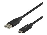 DELTACO - USB typ C-kabel - USB till 24 pin USB-C - 25 cm USBC-1002