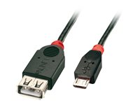 Lindy Premium - USB-kabel - USB till mikro-USB typ B - 50 cm 31935