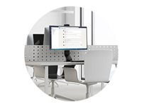 Kensington SmartFit Space-Saving Single Monitor Arm monteringssats - lutning och vridning - för Bildskärm - svart K55512WW