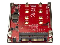 StarTech.com Dual-Slot M.2-enhet till SATA-adapter för 2,5" Drive Bay - RAID - kontrollerkort (RAID) - M.2 Card - SATA 6Gb/s S322M225R