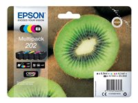 Epson 202 Multipack - 5-pack - svart, gul, cyan, magenta, foto-svart - original - bläckpatron C13T02E74020