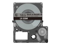 Epson LabelWorks LK-5SBM - bandpatron - 1 kassett(er) - Rulle (1,8 cm x 9 m) C53S672094