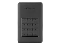 Verbatim Store 'n' Go Secure Portable HDD with Keypad Access - hårddisk - 2 TB - USB 3.1 Gen 1 53403