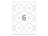 HERMA Special - ogenomskinliga CD/DVD-etiketter - matt - 60 etikett (er) - 78 mm rund 8619