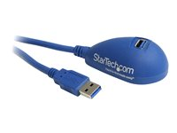 StarTech.com 5 ft Desktop SuperSpeed USB 3.0 Extension Cable - A to A M/F - USB extension cable - USB Type A (M) to USB Type A (F) - 5 ft - black - USB3SEXT5DSK - USB-förlängningskabel - USB typ A till USB typ A - 1.5 m USB3SEXT5DSK