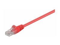 MicroConnect nätverkskabel - 25 cm - röd B-UTP50025R