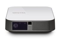 ViewSonic M2e - DLP-projektor - 802.11a/b/g/n wireless / Bluetooth 4.2 - polarvit, meteorgrå M2E
