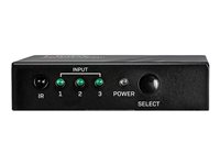 Lindy 3 Port HDMI 18G Switch - video-/ljudomkopplare - 3 portar 38232