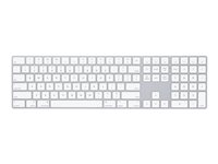 Apple Magic Keyboard with Numeric Keypad - tangentbord - QWERTY - internationell engelska - silver Inmatningsenhet MQ052Z/A