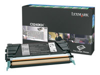Lexmark - Lång livslängd - svart - original - tonerkassett LCCP, LRP - för Lexmark C524, C524dn, C524dtn, C524n, C524tn, C534dn, C534dtn, C534n C5240KH