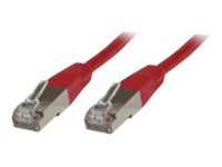 MicroConnect nätverkskabel - 50 cm - röd B-FTP6005R