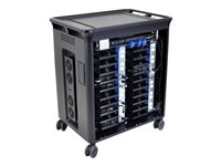 HP 20 Managed Charging Cart V2 vagn - öppen arkitektur - för 20 bärbara datorer - HP-svart T9E83AA#ABB