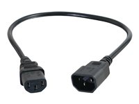 C2G Computer Power Cord Extension - förlängningskabel för ström - power IEC 60320 C13 till IEC 60320 C14 - 2 m 88503