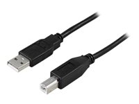 DELTACO USB-205S - USB-kabel - USB till USB typ B - 50 cm USB-205S