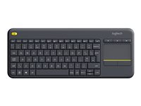 Logitech Wireless Touch Keyboard K400 Plus - tangentbord - tysk - svart Inmatningsenhet 920-007127
