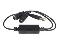 StarTech.com USB till PS/2-adapter - Tangentbord och mus - adapter för tangentbord/mus - USB USBPS2PC