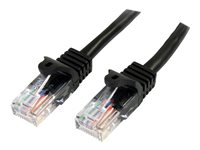 StarTech.com Cat5e patchkabel med hakfria RJ45-kontakter – 3 m, svart - patch-kabel - 3 m - svart 45PAT3MBK