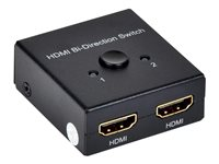 MicroConnect HDMI 4K Bi-Direction Switch - video/ljudsplitter/switch - 2 portar MC-HM-BI221