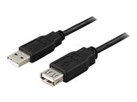 DELTACO USB2-11S - USB-förlängningskabel - USB till USB - 50 cm USB2-11S