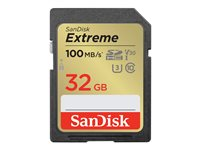 SanDisk Extreme PLUS - flash-minneskort - 32 GB - SDHC UHS-I SDSDXWT-032G-GNCIN
