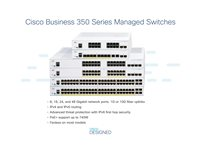 Cisco Business 350 Series CBS350-48FP-4G - switch - 48 portar - Administrerad - rackmonterbar CBS350-48FP-4G-EU