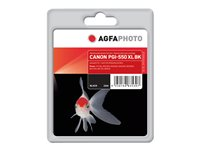 AgfaPhoto - svart - kompatibel - återanvänd - bläckpatron (alternativ för: Canon 6431B001, Canon PGI-550PGBK XL) APCPGI550XLB