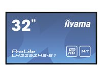 iiyama ProLite LH3252HS-B1 32" Klass (31.5" visbar) LED-bakgrundsbelyst LCD-skärm - Full HD - för digital skyltning LH3252HS-B1