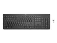 HP 230 - tangentbord - AZERTY - belgisk - svart Inmatningsenhet 3L1E7AA#AC0