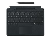 Microsoft Surface Pro Keyboard for Business - tangentbord - med pennförvaring - med pekplatta, accelerometer - QWERTY - italiensk - svart - med Slim Pen Inmatningsenhet 8X8-00150