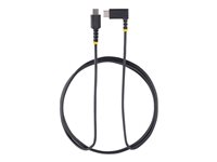 StarTech.com 6ft (2m) USB C Charging Cable Right Angle, 60W PD 3A, Heavy Duty Fast Charge USB-C Cable, USB 2.0 Type-C, Durable and Rugged Aramid Fiber, S20/iPad/Pixel - High Quality USB Charging Cord (R2CCR-2M-USB-CABLE) - USB typ C-kabel - 24 pin USB-C till 24 pin USB-C - 2 m R2CCR-2M-USB-CABLE