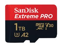 SanDisk Extreme Pro - flash-minneskort - 1 TB - mikroSDXC UHS-I SDSQXCD-1T00-GN6MA