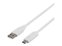 DELTACO - USB typ C-kabel - USB till 24 pin USB-C - 1 m USBC-1009