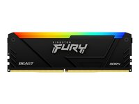 Kingston FURY Beast RGB - DDR4 - modul - 32 GB - DIMM 288-pin - 3200 MHz / PC4-25600 - ej buffrad KF432C16BB2A/32